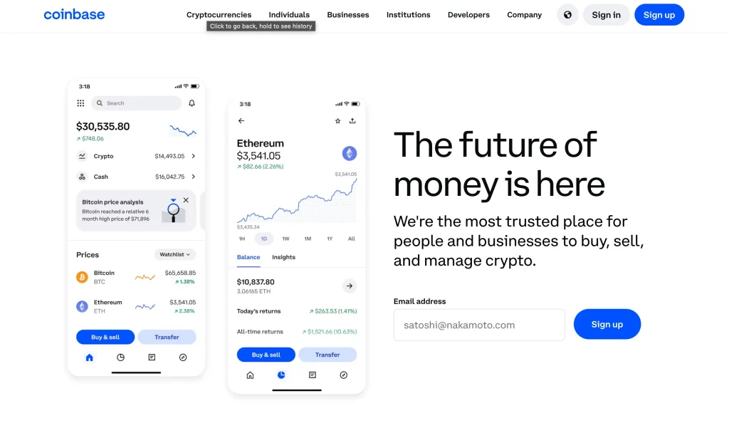 3. Coinbase, Best for Fast KYC and Strong Compliance