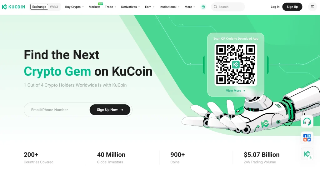 5. KuCoin, Best for Altcoin Access and Global Reach