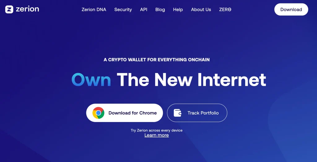 4. Zerion Wallet: Best for Managing Multi-Chain DeFi Portfolios on Mobile