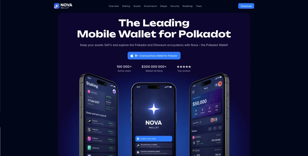 3. Nova Wallet, Best Wallet for Polkadot Ecosystem