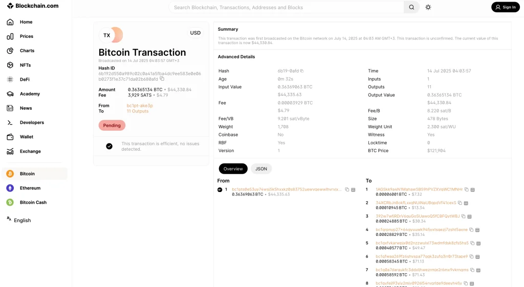 Step 4. Wait for Confirmation and (Optional) Verify Delivery