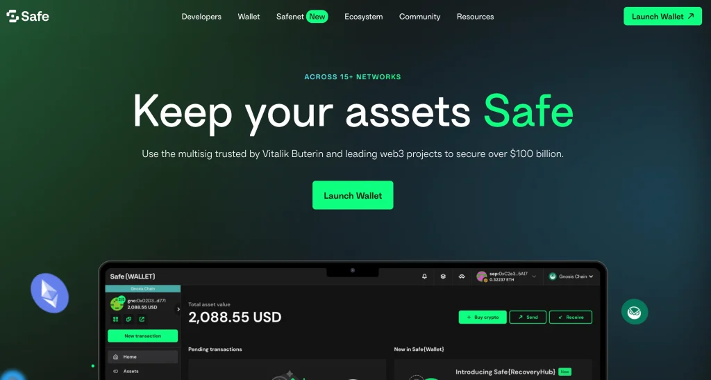 1. Safe: Best Overall Multisig Wallet