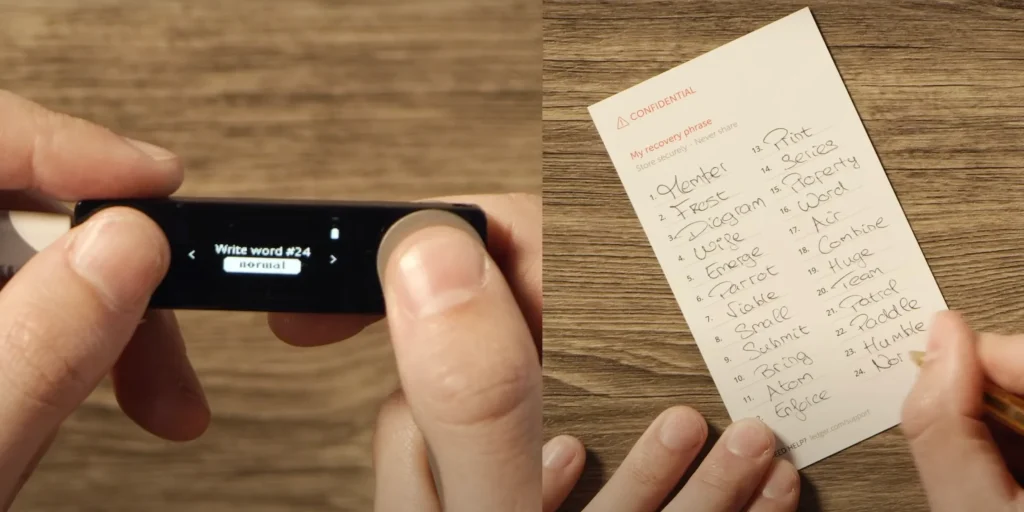 How-to-Set-Up-Ledger-Nano-X-Confirming-Your-Recovery-Phrase