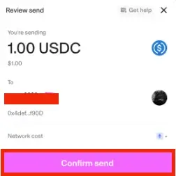 Step 2. Confirm and Send