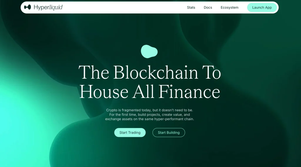1. Hyperliquid - Best for Seamless Onboarding and High-Speed Trading