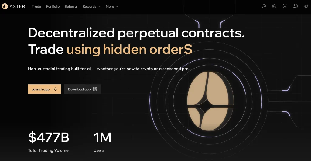 5. Aster - Best for Modular Risk Engine and Capital Efficiency
