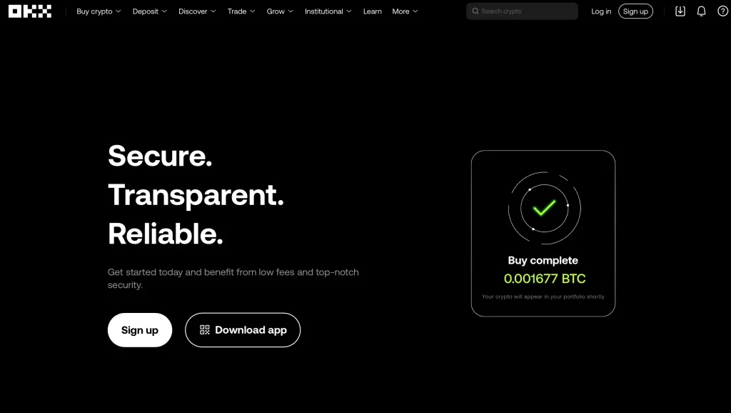 OKX - Best for Institutional-Grade BTC & ETH Options