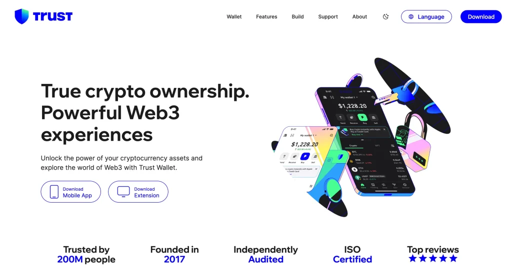 trust wallet Blockchain & Network Support