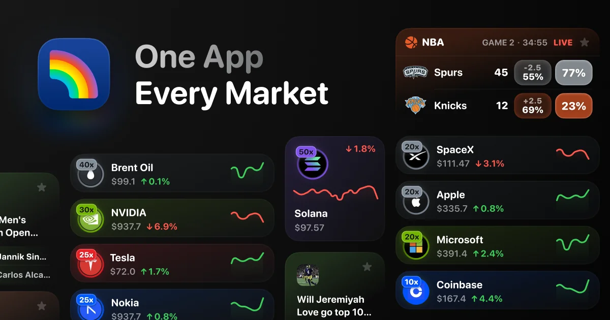 Rainbow wallet branding, a mobile wallet that supports the Base network