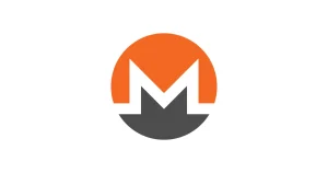 Official orange and grey Monero symbol on a white background for a guide to the best Monero wallets