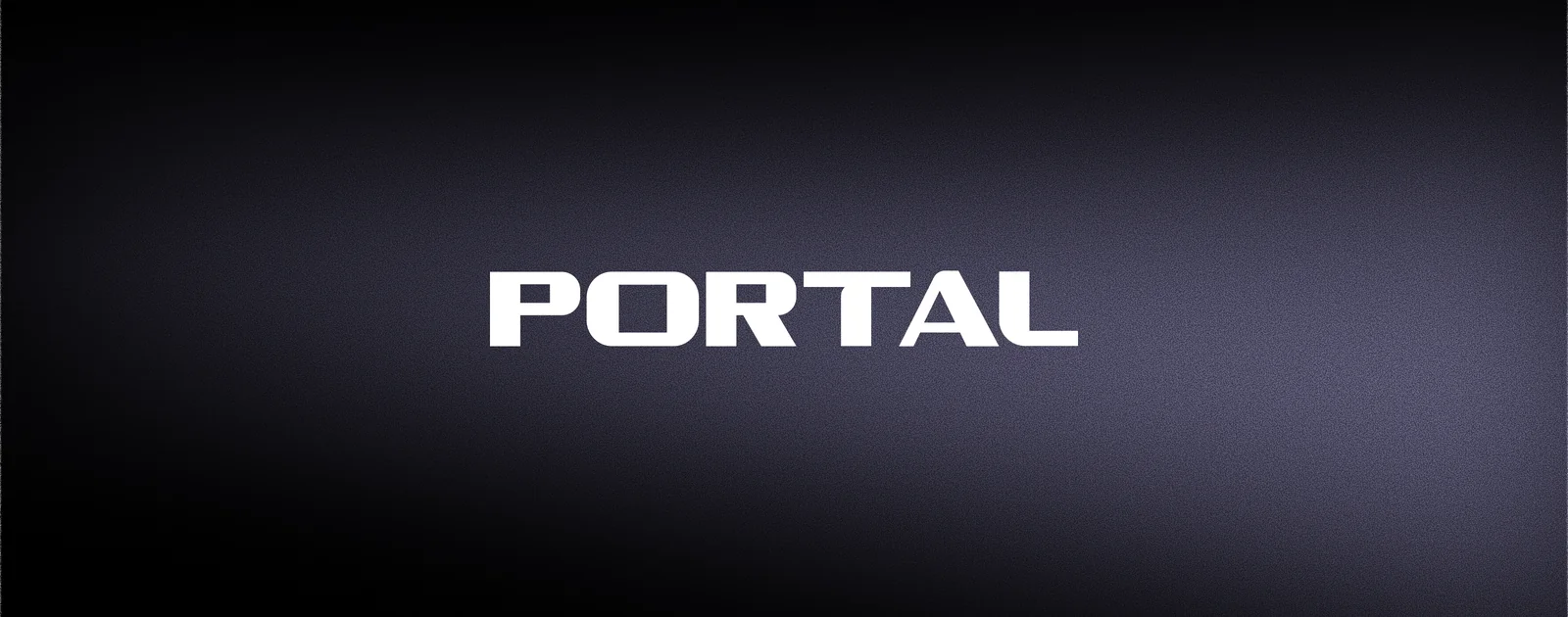 Portal wordmark in white on a dark background, from the official Portal Bridge site