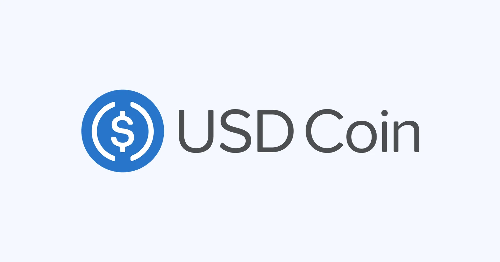 USD Coin (USDC) logo on a light blue background for the best USDC wallets guide