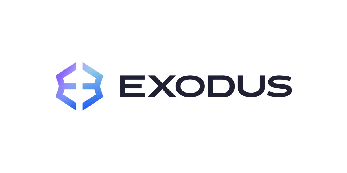 Exodus wallet logo and wordmark from the official Exodus brand asset set