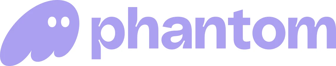 Official Phantom wallet logo and wordmark in purple