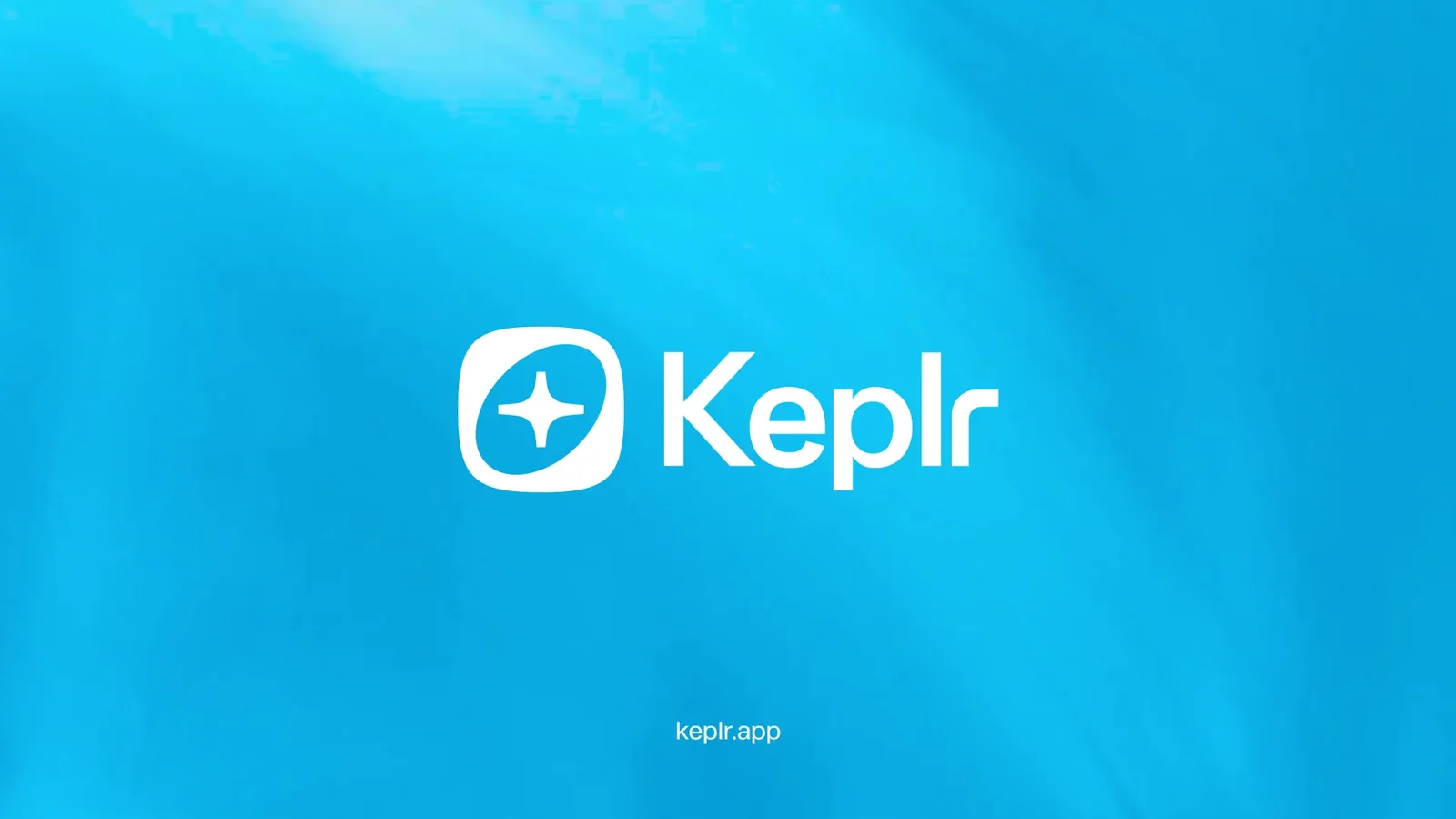 Keplr Wallet wordmark and bird symbol in white on the Keplr brand blue