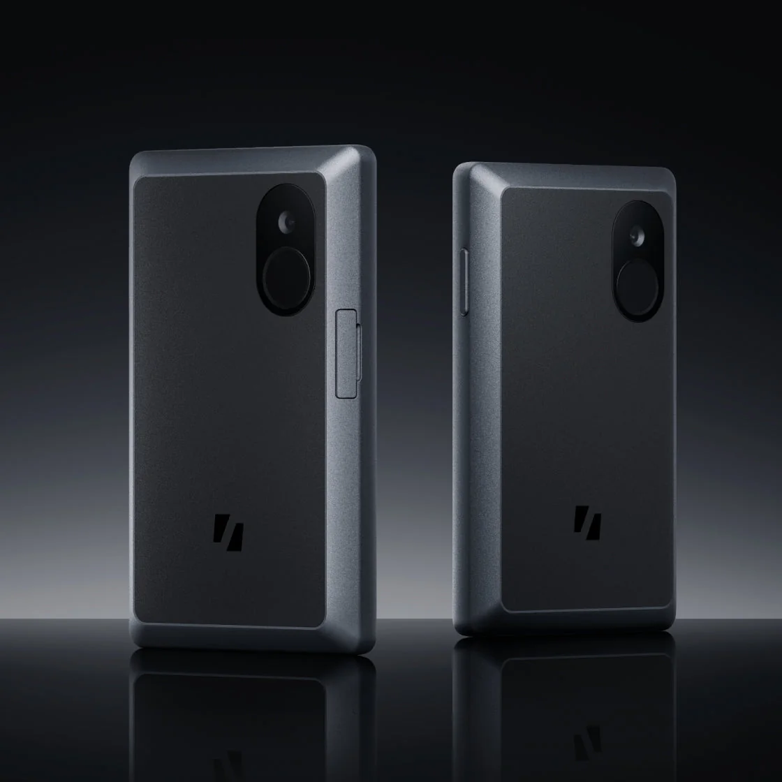 Back of the Keystone 3 Pro showing the camera used for QR scanning and the fingerprint sensor