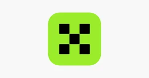 OKX Wallet app icon, the green tile with the black OKX mark, from the official OKX Wallet App Store listing