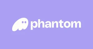 Phantom Wallet logo, the Phantom ghost mark and wordmark on a purple background