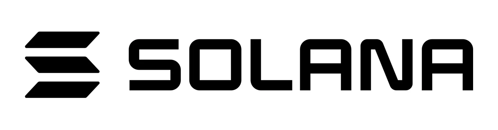 The official Solana logo and wordmark, from the Solana Foundation branding page
