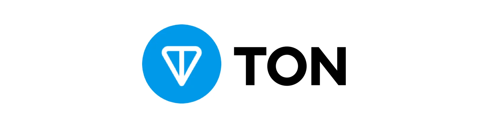 The official TON blockchain logo, a white triangle on a blue circle next to the TON wordmark